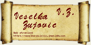 Veselka Žujović vizit kartica